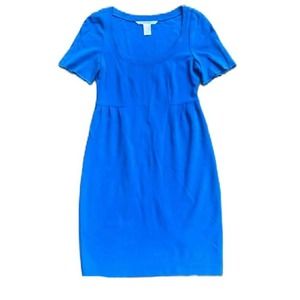 DVF lil blue dress electric